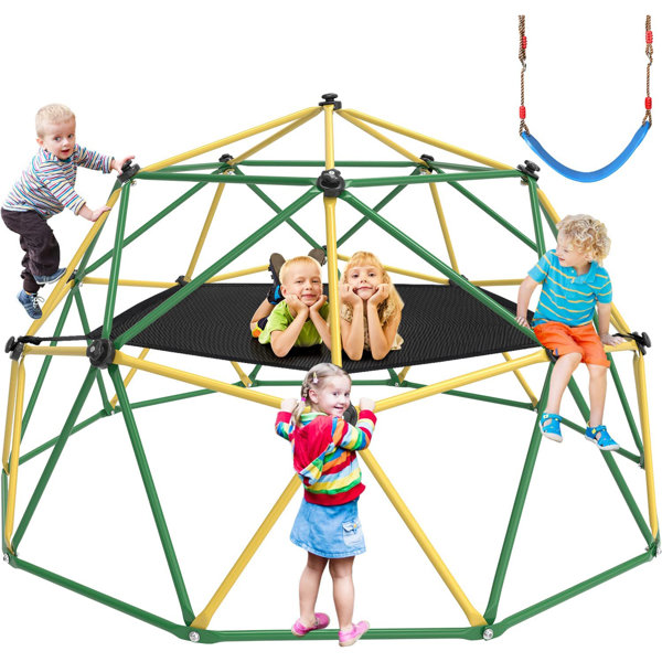 Jovego Climbing Dome 2 In 1 Hammock Swing Jungle Gym Dome Climber Wayfair